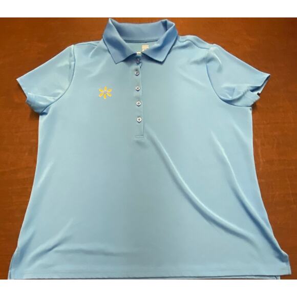 2 Walmart Women’s Employee Uniform Polo Shirts Blue XL - Picture 3 of 8